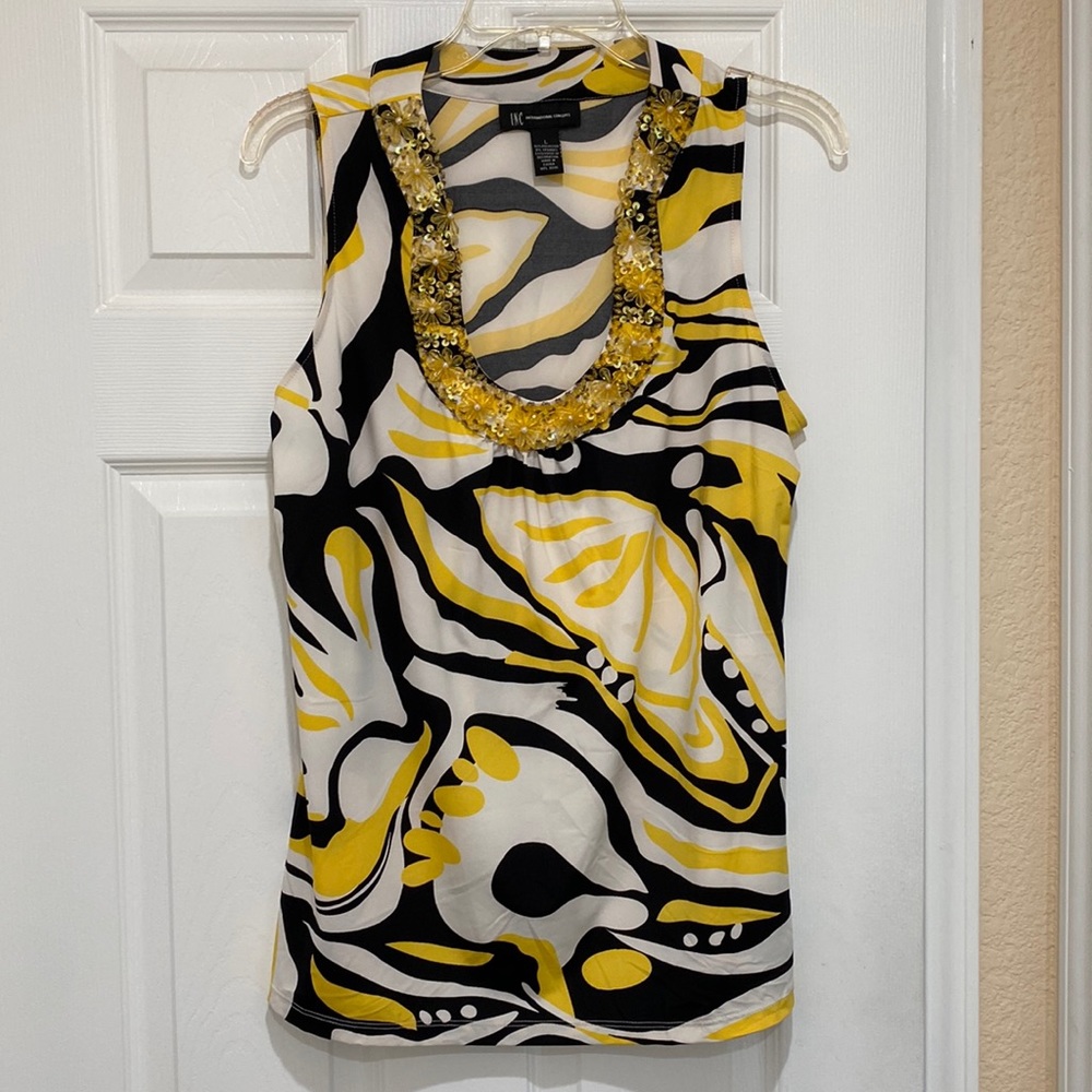 Inc International Concepts Woman’s Yellow Shirt Size Large